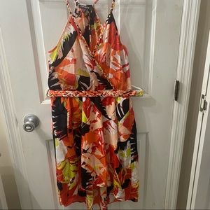 BEBE | floral high-low dress